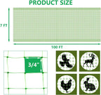 Garden Netting, 7 x 100 FT Bird Netting for Garden Protection, Green Deer Netting for Plants Fruit Trees Vegetables from Birds, Squirrels, Other Animals