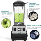 OMMO Blender 1800W, Professional High Speed Countertop Blender with Stainless Steel Blades, 60oz BPA Free Jar for Shakes and Smoothies, Ice and Fruits, Dishwasher Safe