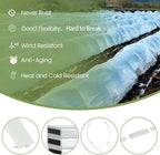 Greenhouse Hoops 60pcs, Sunwuk Garden Hoops for 1-3.5ft Wide Raised Bed, 15 Sets of 5.6ft Long Super Bendable Fiberglass Support Hoops Frame, Mini Greenhouse Flat for Row Cover (S Size)