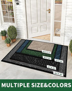 Yimobra Front Door Mat Outdoor Indoor, 47x32 All-Season Waterproof Welcome Mat, All-Weather Outside Entrance Mat, Non-Slip Patio Porch Doormat, Low Profile, Fade Resistant, Green