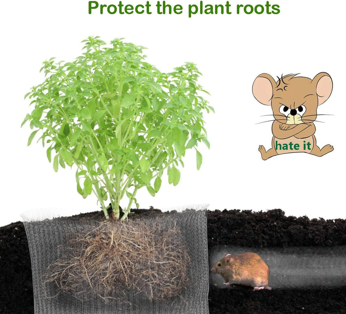 5pcs 5 Gallon Gopher and Vole Wire Baskets Protect Plants, Trees, Flowers and Bulbs from Voles, Gophers and Moles