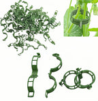 100Pcs Secured Plant Clips - Reusable Plastic Trellis Support for Tomato, Vine, Climbing Plants | Garden Clips for Vegetables & Outdoor Plants
