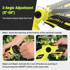 KITLUCK 8V Cordless 2-in-1 Grass Shear & Hedge Trimmer,Handheld Electric Grass Trimmer Hedge Shears/Grass Cutter Rechargeable,2000mAh Battery for Yard, Garden, Lawn Care