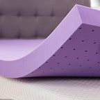 SINWEEK 3 Inch Gel Memory Foam Mattress Topper Ventilated Soft Pressure Relieve Mattress Pad, Breathable Bed Topper, CertiPUR-US Certified, California King Size