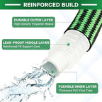 Garden Hose 25 ft Flexible Non-Expandable Water Hose Kink-Free Ultra Lightweight Leak-Proof Durable Portable Wear-Resistant Hoses Pipe with 3/4" Strong Fittings for Outdoor Yard Lawn Car Wash