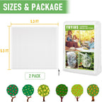 Fruit Tree netting, Blueberry Bush Netting Cover for Garden Protection, 2Pcs 5.3x5.3 FT Garden Plant Netting Pest Barrier for Raised Beds, Bug Mesh Net from Cicadas, Bird for Strawberry, Tomato