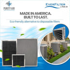 16x25x1 Electro-static Air Filter (1-Ct) AC Furnace Filter, Reusable & Washable 4-Stage Electrostatic Filter for Residential and Commerical HVAC (Actual Size: 15.75 x 24.75 x 0.75 Inches)