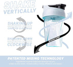 HELIMIX 1.5 Vortex Blender Shaker Bottle Holds upto 28oz | No Blending Ball or Whisk | USA Made | Portable Pre Workout Whey Protein Drink Shaker Cup | Mixes Cocktails Smoothies Shakes | Top Rack Safe