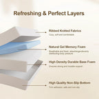 6 Inch Queen Size Mattress in a Box,Memory Foam Mattress for Comfort Sleep, Cooling Night Sleep & Pressure Relief, Ships Compressed (6", Queen)