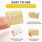 Polymer Material Reusable Napkin Band, Glue-Free Tear-Proof Water Resistant Oil-Proof Napkin Bands Set of 200(Assorted 4 Front Colors and Back Silver), 6 Adjustable Sizes Napkin Rings