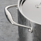 Tramontina Signature Tri-Ply Clad Stainless Steel 4-Quart Sauce Pan with Lid, Induction-Ready, Dishwasher-Safe, NSF-Certified, Made in Brazil