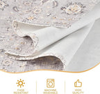 Snycler Table Runner Boho Table Runners Vintage Elegant Farmhouse Table Center Linen Decor for Home Dining Party Entrance (13x72 Inch) Gray