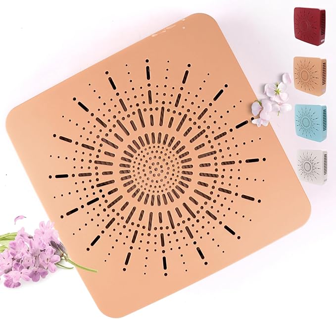 4-in-1 Portable Air Purifier HEPA Filter, Aroma, Ionizer & Mini Fan – USB-C Desktop Air Cleaner for Smoke, Pollen, Dander, Odors – 5 Colors for Bedroom, Office, Baby, Pets, Travel (Warm Beige)