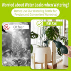 BKSAI Squeeze Bottles for Plants, 22oz Small Watering Can for Succulent, Muti-Function Squirt Bottle for Seedling Watering, Wash, Tattoo, Dark Green