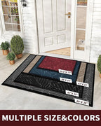 Yimobra Front Door Mat Outdoor Indoor, 29.5x17 All-Season Waterproof Welcome Mat, All-Weather Outside Entrance Mat, Non-Slip Patio Porch Doormat, Low Profile, Fade Resistant, Red