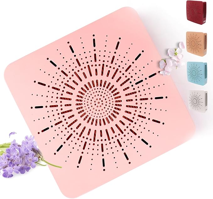 Cute Portable Mini Air Purifier with HEPA, Aroma & Ionizer – USB Fan for Bedroom, Desk, Pet, Baby, Travel – Great Gift for Girls & Teens (Blush Pink)