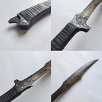 Full Tang Carbon Steel Machete Sword with Sheath for Practice, Outdoor Use, Collection-41.3 Inch