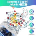 Portable Blender, 360W Personal Blender for Shakes and Smoothies for Kitchen, 24 Oz BPA Free Traveling Juicer Cup and Lid with 6 Blades, Self Cleaning Portable Juicer for Kitchen/Travel/Gym, White