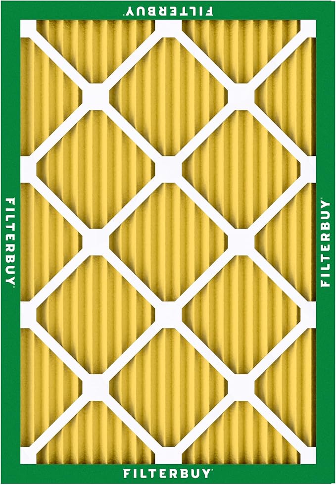 Filterbuy 16x22.25x1 Air Filter MERV 11 Superior Pet & Allergy Defense (12-Pack), Electrostatic Pleated HVAC AC Furnace Filters Replacement, Made in USA (Actual Size: 16.00 x 22.25 x 0.75)