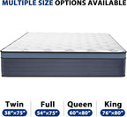 inight Twin Mattress 10 Inch, Hybrid Twin Size Mattress in A Box, Memory Foam and Individual Pocket Spring Mattress for Comfort Night and Pain Relief, Soft Breathable, Fiberglass Free, 180 Night Trial