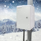 Outdoor Electrical Box, Steel Junction Box 16 x 12 x 8'', NEMA 4X Electrical Enclosure Box IP66 Waterproof & Dustproof, Universal Electrical Project Box with Lock & Mounting Plate