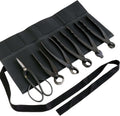Wazakura Made in Japan 6PCS Bonsai Professional Tool Kit with Roll Bag: Yasugi Steel Ashinaga Scissor, Concave Branch Cutter, Knob Cutter, Jin Plier, Wire Cutter, Root Cutter. Bonsai Tool Set & Case
