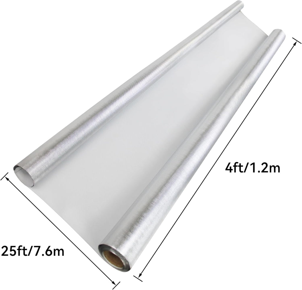 TEXALAN(R) Diamond Film Foil Roll Highly Reflective Mylar Film Roll for Grow Room 4X25FT 6 Mil