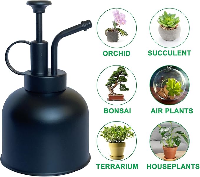 Stainless Steel Plant Sprayer, Small Watering Can, Modern Gardening Tool for Indoor Potted Plants