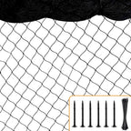 Bird Netting 50'x50' with 1" Square Mesh Bird Net Garden Nettings for Chicken Coop Roof, Poultry Netting Heavy Duty Nylon Net Aviary Nettings Deer Fence Hawk nets for Chicken Run