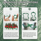 300 pcs Plant Support Clips, VEINARDYL Plastic Secured Garden Clips Trellis Clips for Climbing Plants Tomato Clips Vegetable Clips Flowers Stem Vine Fixing Clips for Plants Upright Outdoor Plants