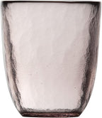 Fortessa Los Cabos Glass Drinkware Collection, 10 Ounce Tumbler (Set of 4), Pink