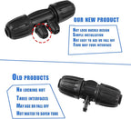 1/2 Inch to 1/4 Inch Tubing Irrigation Fittings for (1/2'' ID x 0.60''-0.63'' OD) 16mm Drip Tubing,Locked Barbed Tee Connectors (10 Pcs Barbed Tee 4-Way)