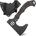 C1391 Camping Axe Camping Hatchet,DC53 Steel Blade with Micarta Handle Survival Hatchets Bushcraft Axe with Kydex Sheaths for Camping Hiking and Chopping Wood(Black)