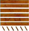 Cor-Ten Steel Landscape Edging with Rust Patina Finish, Pre-Rusted Cor-Ten Steel Landscape Edging, 42 inch Strips, 6 inch Depth (6 Pack)