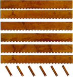 Cor-Ten Steel Landscape Edging with Rust Patina Finish, Pre-Rusted Cor-Ten Steel Landscape Edging, 42 inch Strips, 6 inch Depth (6 Pack)