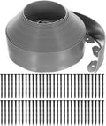 uxcell Landscape Edging, 1Pcs 66FT x 3.94" - No Dig Garden Edging Kit with 60 Stakes, Landscape Edging Border for Garden Lawn Flower Bed Yard Grass (Grey)