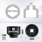 WORKPRO 28mm Oil Filter Socket Wrench, Oil Filter Removal Tool, Oil Filter Change Set, Ideal for Some Dodge Ram 6.7L Cummins Oil/Fuel Filter Canister
