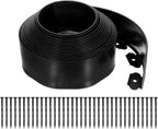 uxcell Landscape Edging, 1Pcs 40FT x 3.94" - No Dig Garden Edging Kit with 36 Stakes, Landscape Edging Border for Garden Lawn Flower Bed Yard Grass (Black)