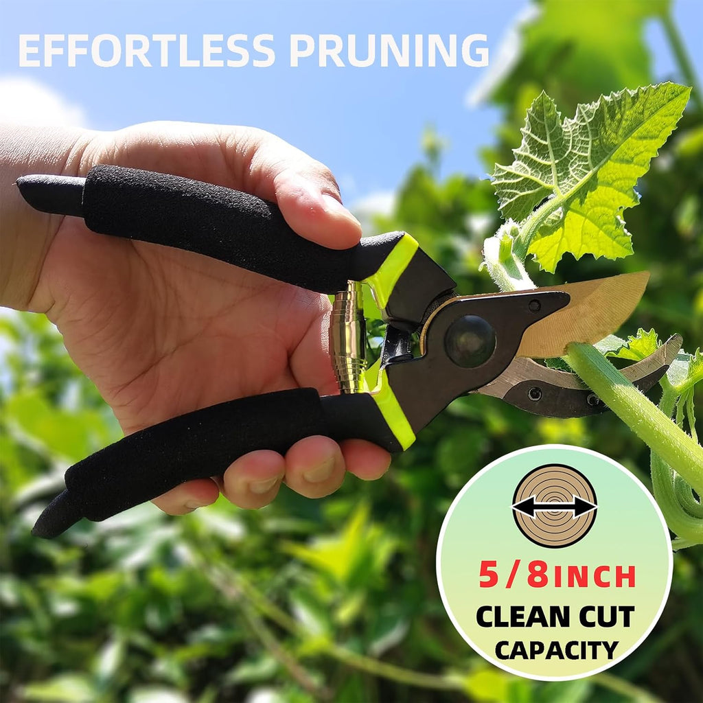 Loppers Hedge Clippers & Pruners Combo Set 3-Piece Hedge Shears, Sharp Tree Trimmer Branch Cutter for Yard, Lawn & Garden, Professional Tree Clippers Yard Clippers for Indoor & Outdoor Gardening