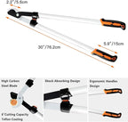 GARCARE Hedge Clippers Pruning Shears 4 in 1 Set High Carbon Steel Folding Saw, Branch Cutter, Tree Pruner, Garden Scissors, Tree & Shrub Care Kit