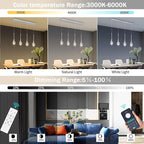4-Lights Modern Pendant Lights for Kitchen Island LED Dimmable Crystal Glam Ceiling Pendant Lighting Chandelier for Dining Room Hallway Bedroom Silver
