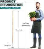 Berry&Bird Swoe Garden Hoe, 61.8'' Stainless Steel Long Handled 3 Edge Hoe with Wooden Hand, Mini Angled/Warren Hoe, Soil Cultivator Weeding Tool for Grass Flower Backyard