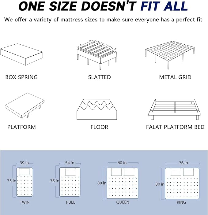 Twin Size Mattress in a Box 12 Inch Hybrid Mattress [Enhanced Stability], Medium Firm Feel with Memory Foam and Pocket Springs, Reinforced Edge Support