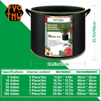 2-Pack 50 Gallon Plant Grow Bags, Thickened Nonwoven Fabric Pots with Handles,Durable Garden Planters Aeration Gardening Container to for Plants, Vegetables, and Flowers
