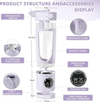 EasySpeed Personal Portable Blender,USB Type-C Rechargeable,700ml Juicer Cup,12 Stainless Steel Blades,4 Gear Modes,1500mAh Battery Capacity,Perfect for Fresh Juice at Home (Purple)