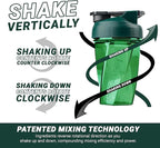 HELIMIX 1.5 Vortex Blender Shaker Bottle Holds upto 28oz | No Blending Ball or Whisk | USA Made | Portable Pre Workout Whey Protein Drink Shaker Cup | Mixes Cocktails Smoothies Shakes | Top Rack Safe