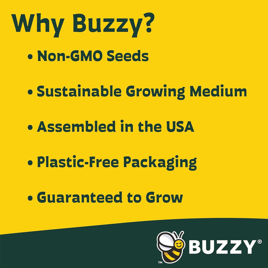 BUZZY Seeds Gardening Kits|Sunflower Seeds to Plant|Flower Starter Kit for Kids & Adults|Terracotta Mini Grow Pots|Bulk 20 Pack|Guaranteed to Grow|Wedding Favors|Teachers Gift