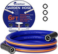short garden hose 6 feet x 5/8Inch, Female to Female Hose with Swivel Handle, Heavy Duty, Flexible, Sturdy, Lightweight, Double Females Fittings, Ideal for Hose Reel