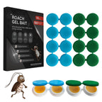 16 Pack Cockroach Gel Bait, Highly Effective Roach Gel Bait Indoor Infestation Solution, Fast Acting Cockroach Killer Indoor Home Kitchen Use, Easy to Apply & No Mess Roach Bait, Long-Lasting