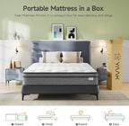 Yaak Twin Mattress 10 Inch, Hybrid Single Mattress in a Box, Individual Pocket Spring Twin Bed Mattress with Breathable Memory Foam, Pressure Relief, Medium Firm Twin Size Mattress 75"x39"x10"